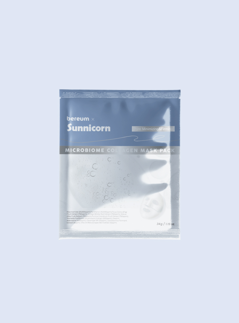 Sunnycon X Behm Microbiome Collagen Mask 1 Set (4 pieces)
